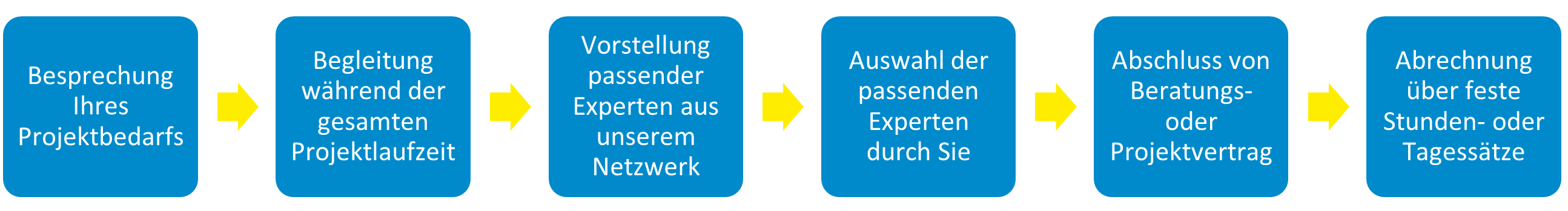 Ablauf Zusammenarbeit - Project Company